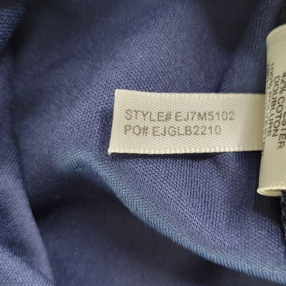 Eliza J Lace Overlay Dress Size 8 Blue Sleeveless Lightweight Scalloped Hem - Picture 9 of 12